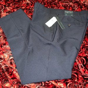 Men’s Dark Sapphire Perry Ellis Slim Fit Dress Pants Size 34 X 32